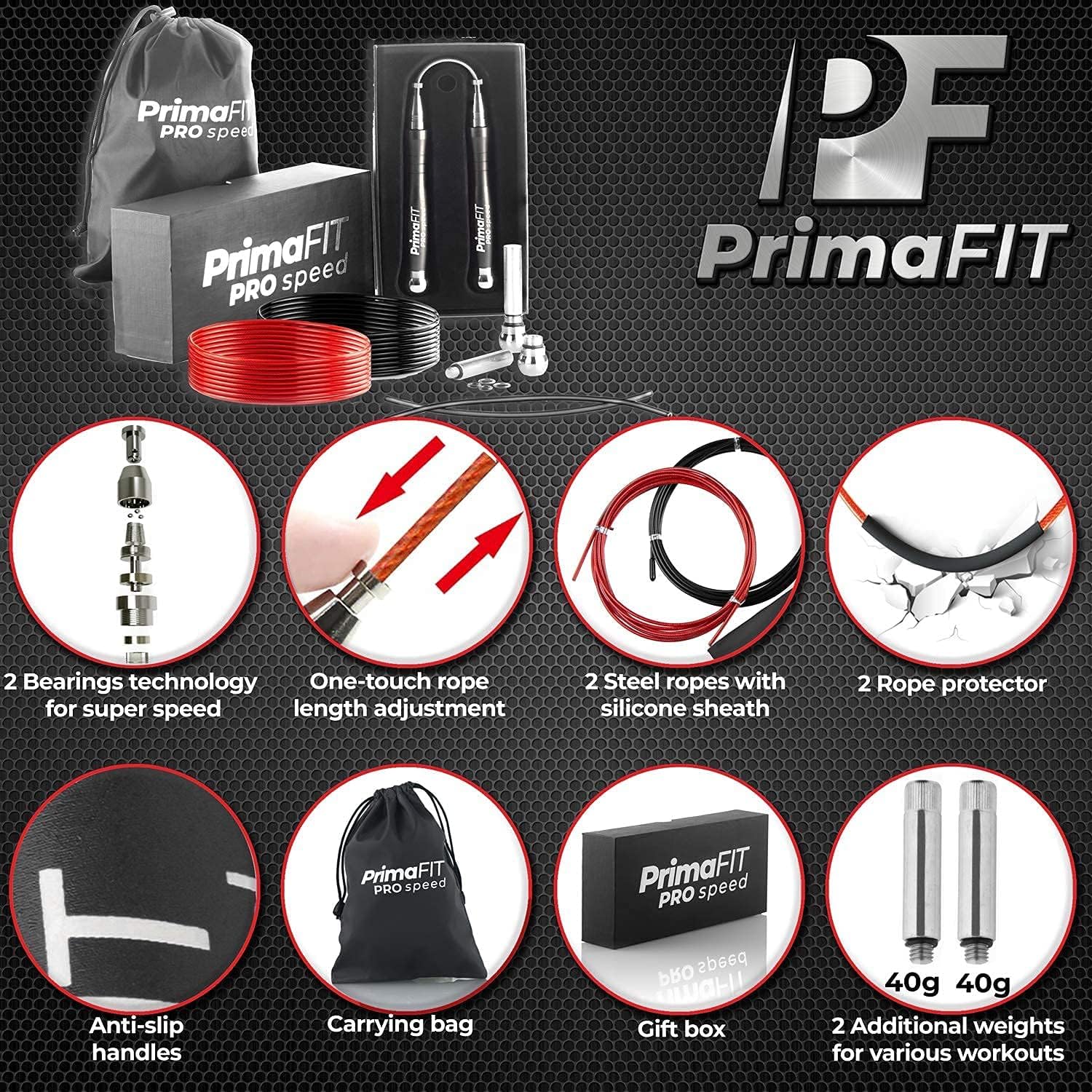 Corde à sauter sport professionnelle pour crossfit et boxe 2 Corde à sauter sport professionnelle pour crossfit et boxe – Image 2