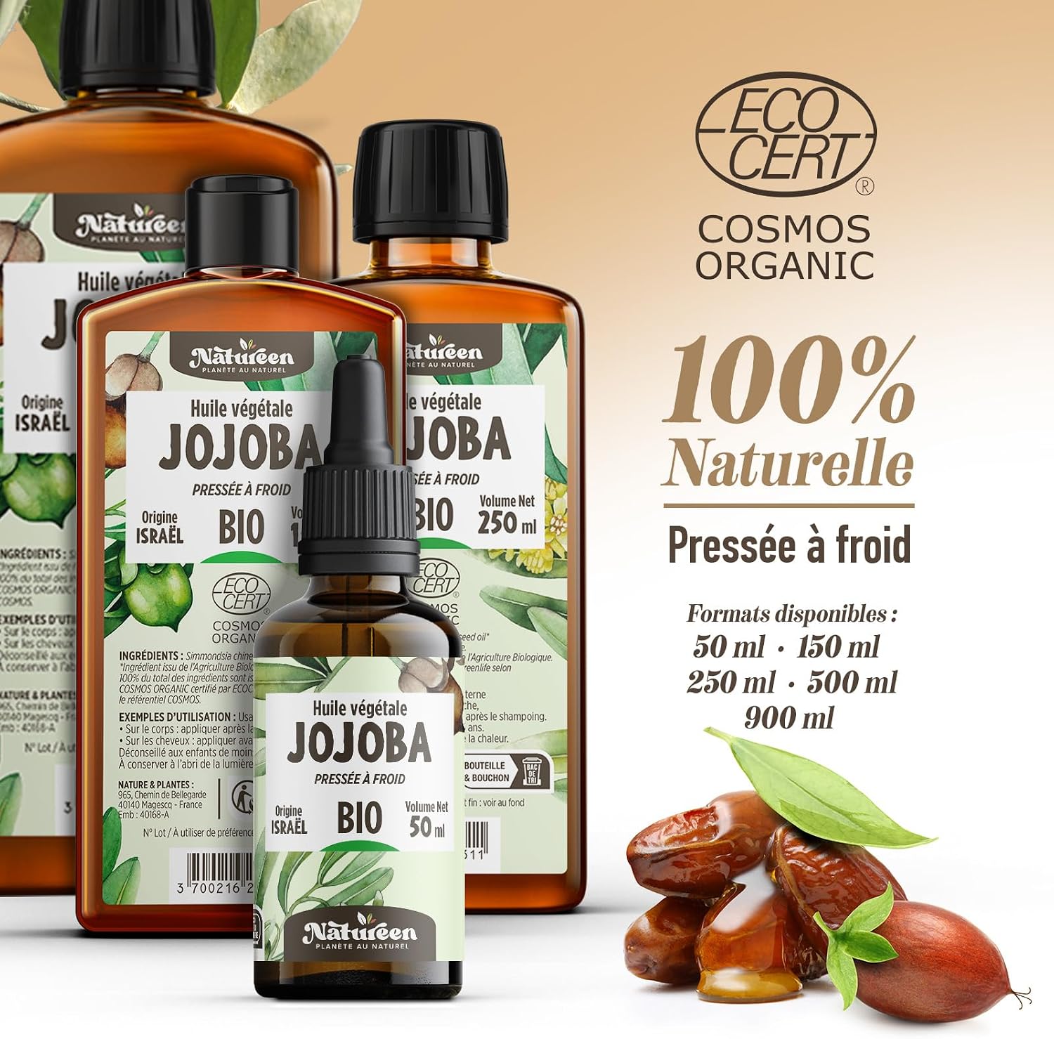 Huile de jojoba bio pour Corps et cheveux 3 Huile de jojoba bio pour Corps et cheveux – Image 3