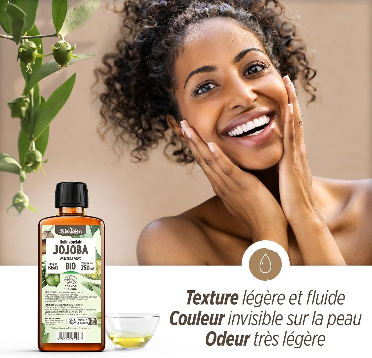 Huile de jojoba bio pour Corps et cheveux 5 Huile de jojoba bio pour Corps et cheveux – Image 5