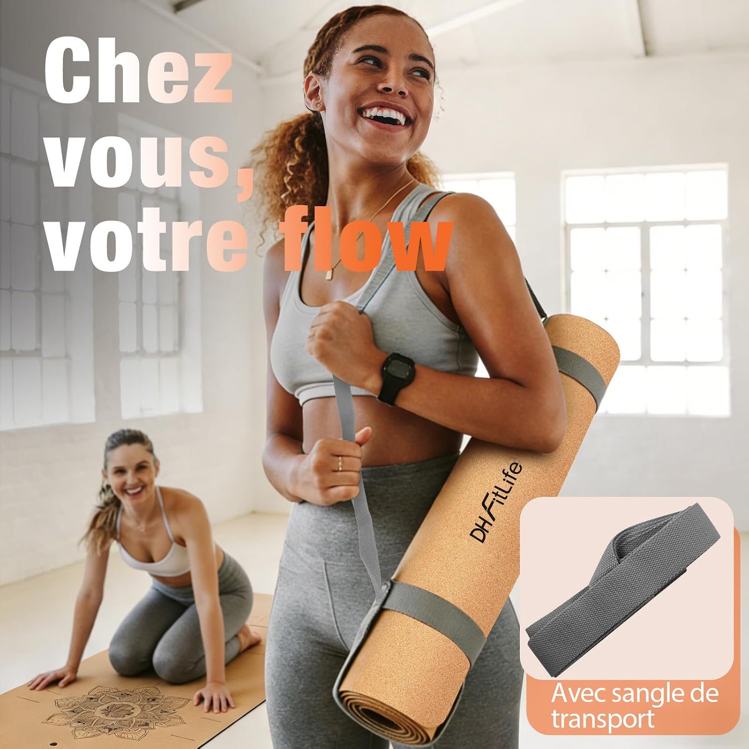 Yoga avec le tapis de yoga liège antidérapant 7 Yoga avec le tapis de yoga liège antidérapant – Image 7