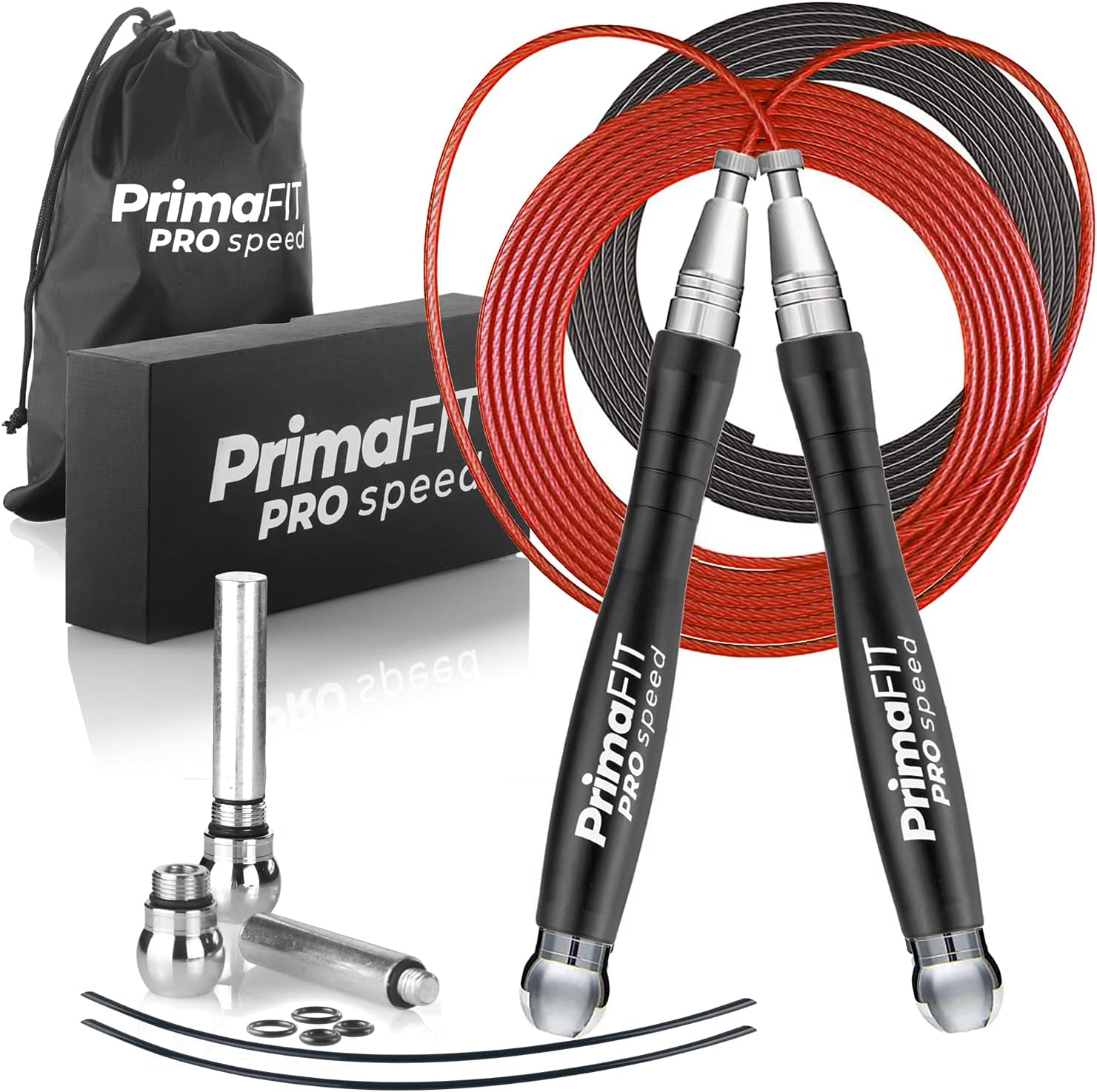 Corde à sauter sport professionnelle pour crossfit et boxe 1 Primafit Corde a Sauter Sport Crossfit Lestée Boxe Saute Adulte 3m Réglable