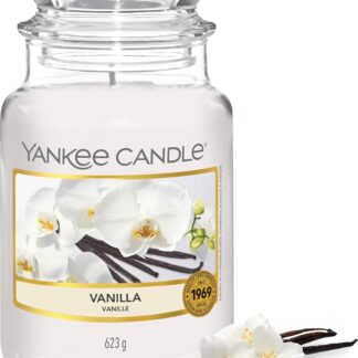 Yankee Candle bougie parfumée Vanille | Format jarre | Bougie longue durée jusqu’à 150 heures de combustion | Cadeaux pour femmes