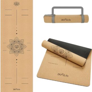 Votre bilan bien-être, au quotidien 6 DH FitLife Tapis Yoga Liège Antidérapant Caoutchouc Naturel Pilates Fit
